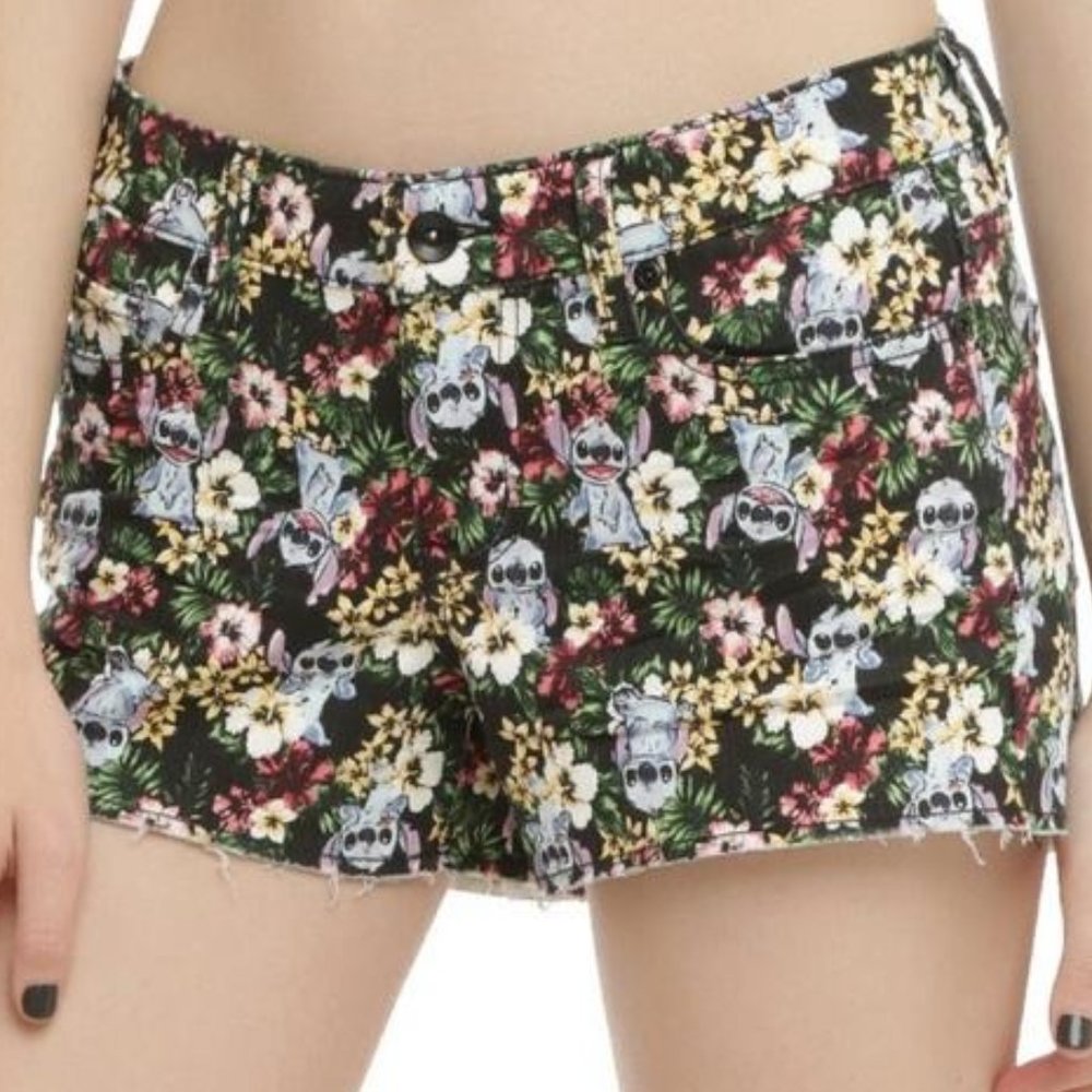 DISNEY LILO & STITCH Shorts | Disney Shorts | Kidcore | Character Apparel| Denim